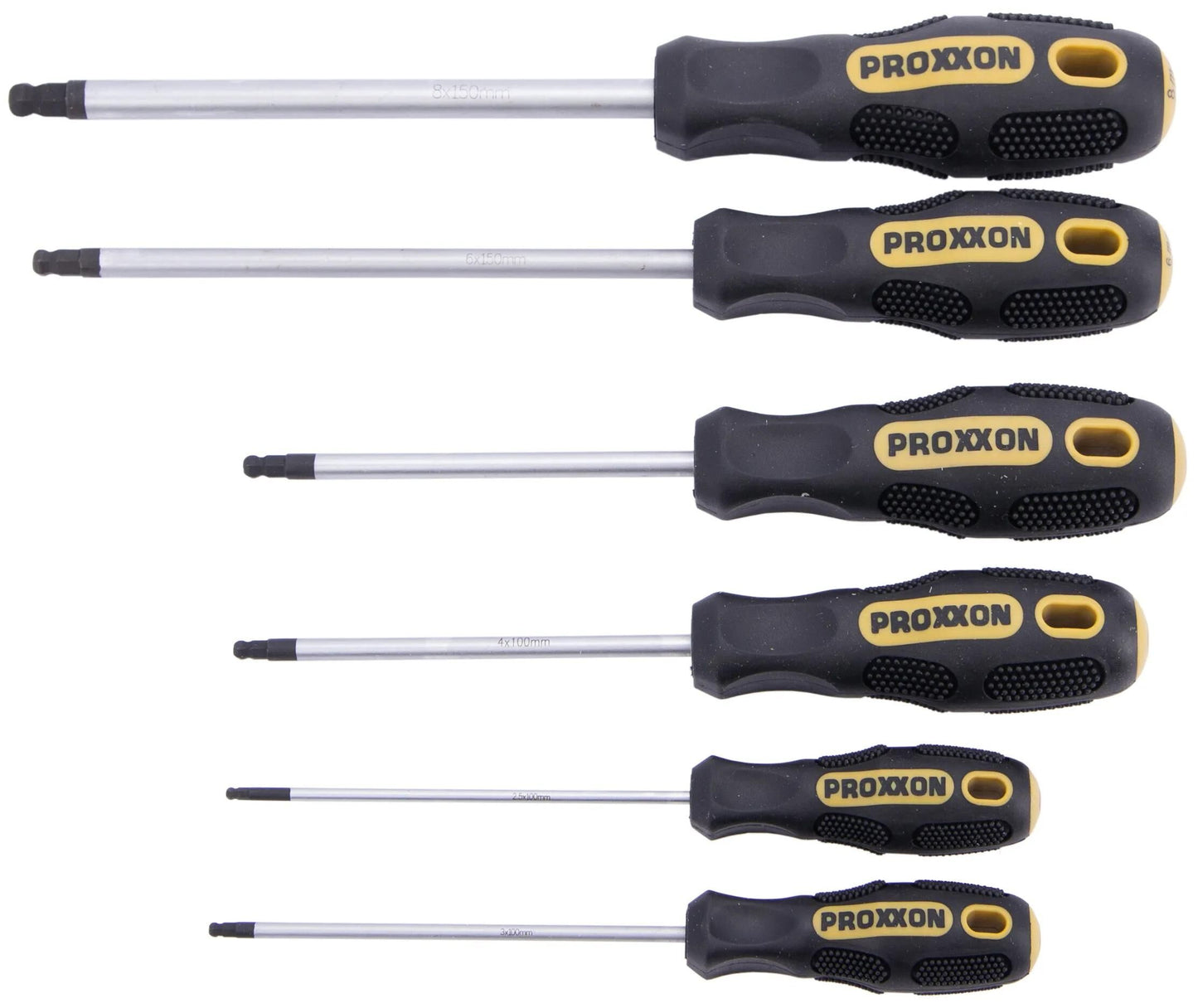 PROXXON schraubendrehersatz flex dot screw driver sets 6-te. hex-ball