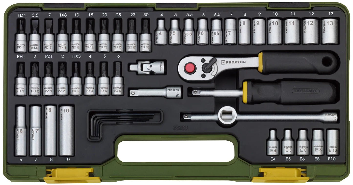 PROXXON steckschlüsselsatz precision mechanic set 49