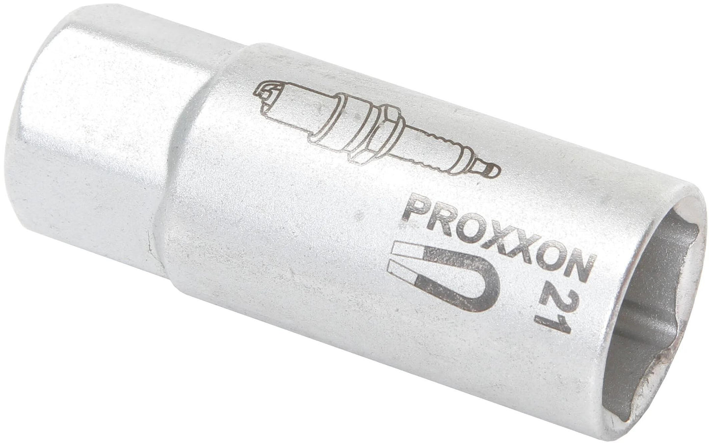 PROXXON zündkerzen-steckschlüsseleinsatz 1 2 end plug insert with magnets 21 mm proxxo