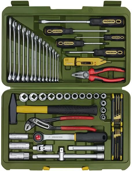PROXXON werkzeugkoffer car and universal cases 47-part