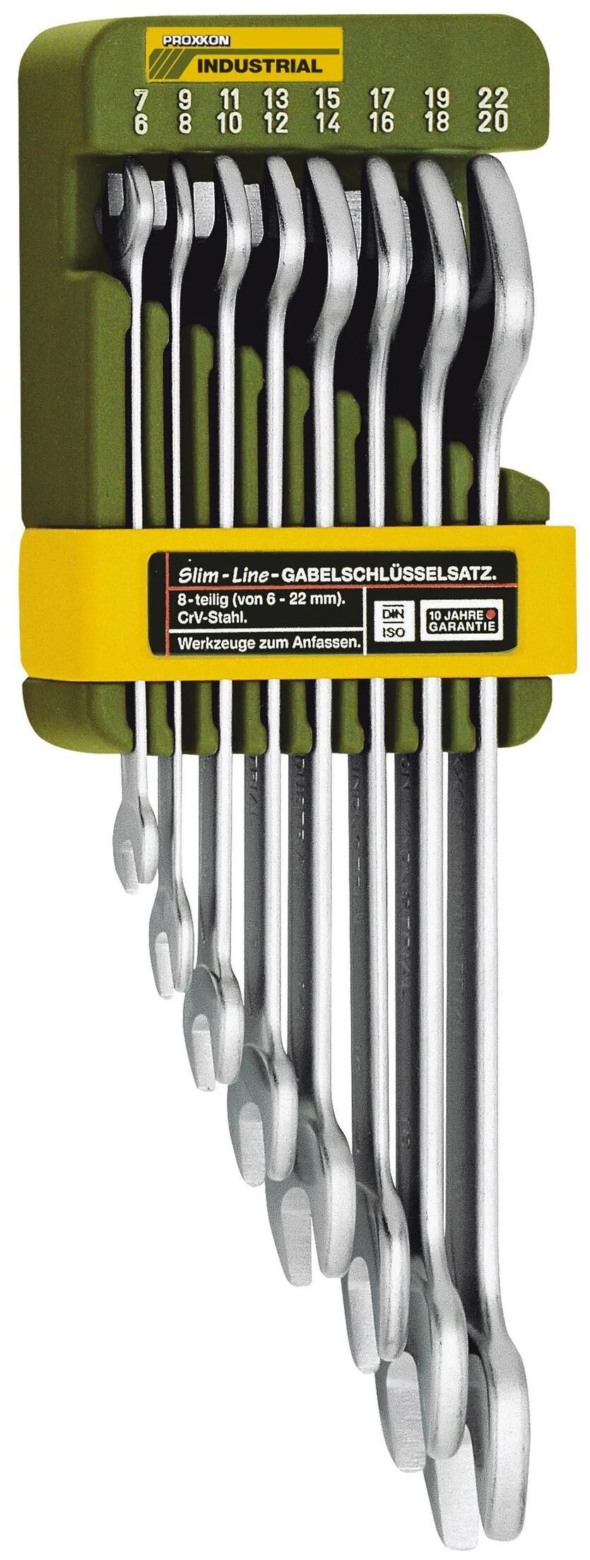 PROXXON doppelmaulschlüsselsatz double-jaw wrench set 8-piece