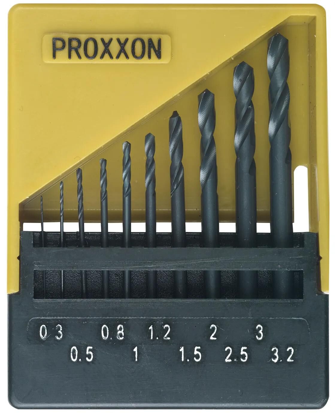 PROXXON spiralbohrersatz hss twist drill set din338 10tlg
