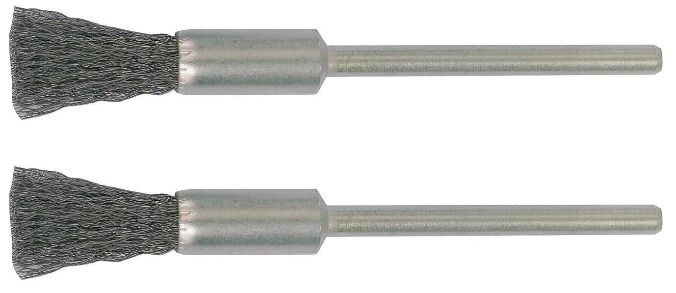 PROXXON pinselbürste brushes shaft 2.35 d=8mm steel 2pcs.
