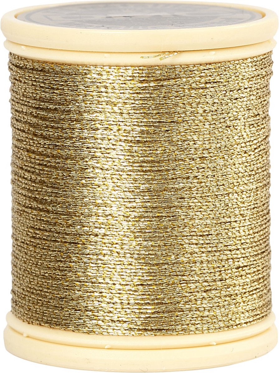 Creotime Fijn draad met metallic afwerking goud, 40 meter