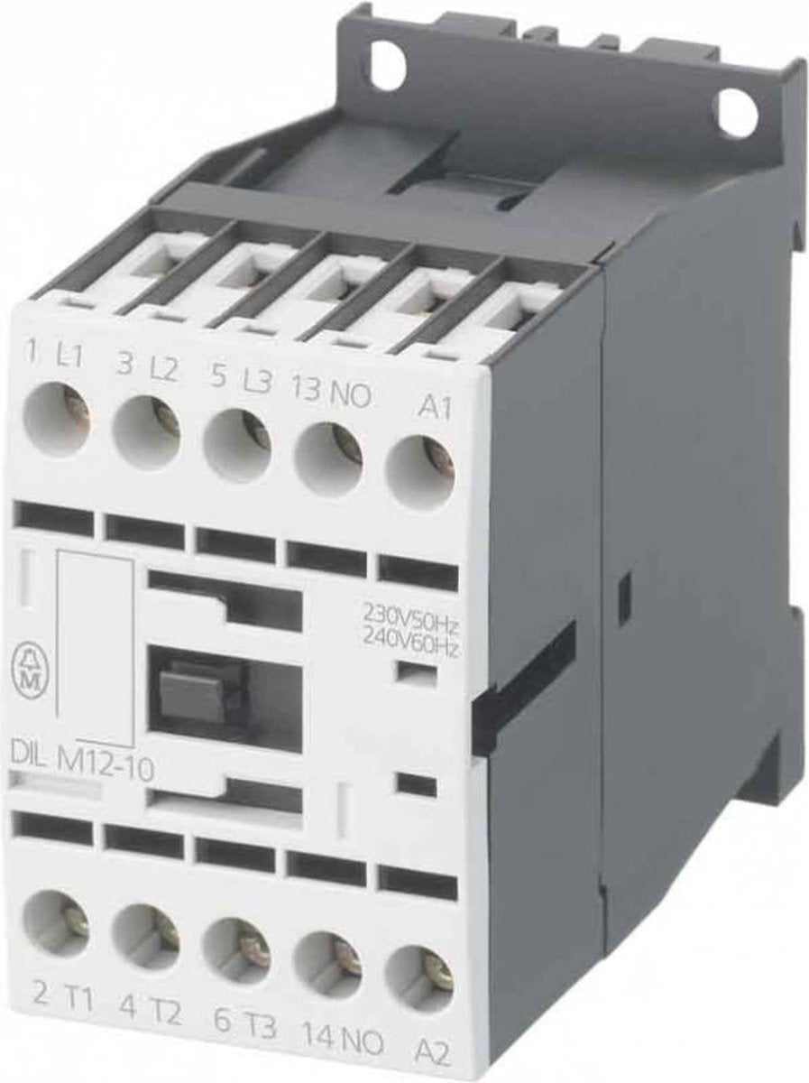 Eaton dilm12-10(230v50hz,240v60hz) contactor 3x no 5.5 kw 230 v ac 12 a 1 stuk(s)