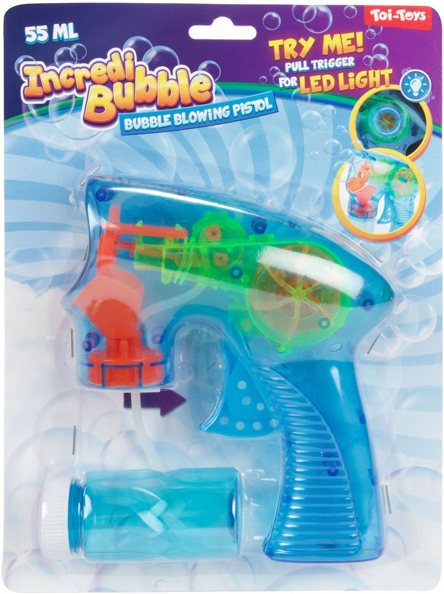 Toi-Toys Incredibubble bellenblaaspistool met licht