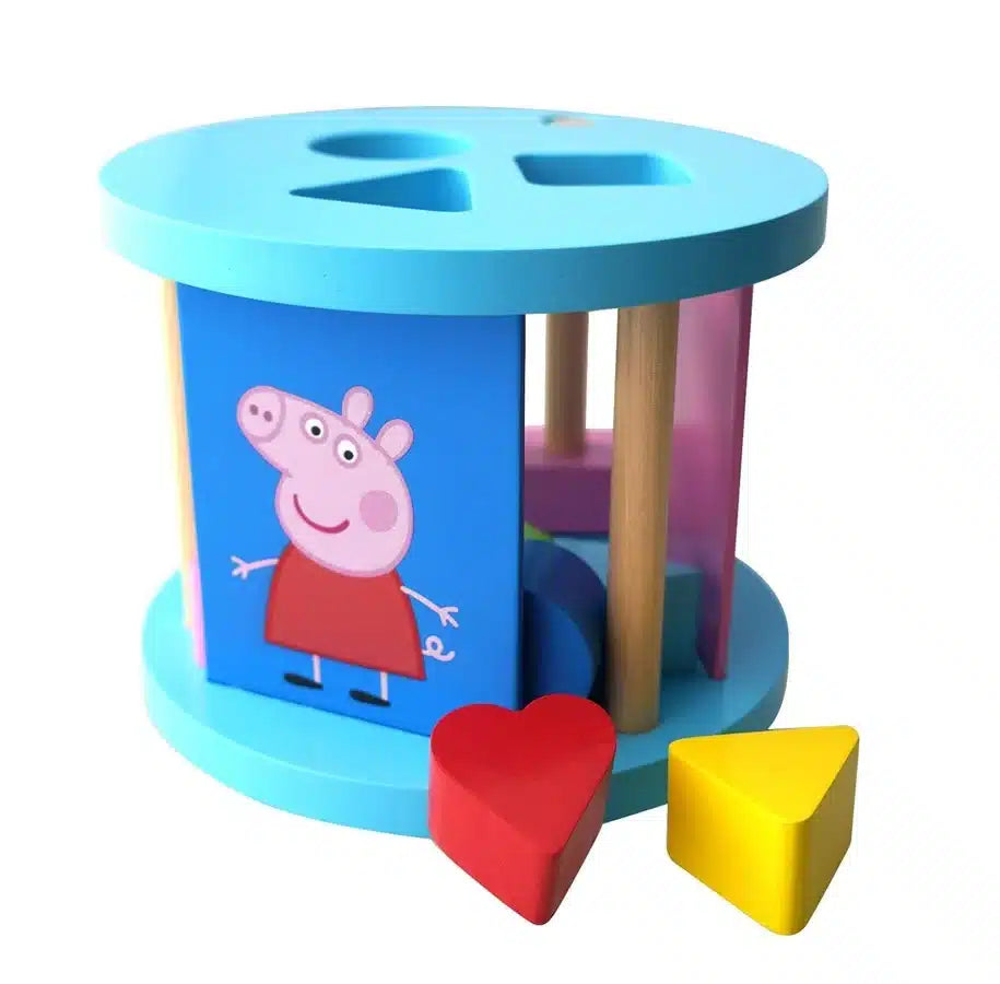 Barbo Toys Peppa pig - houten vormen-sorteerbox