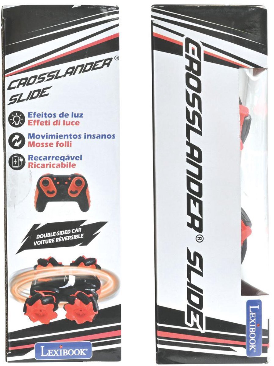 Lexibook Crosslander® slide, double sided 360° rotation met lichteffecten.