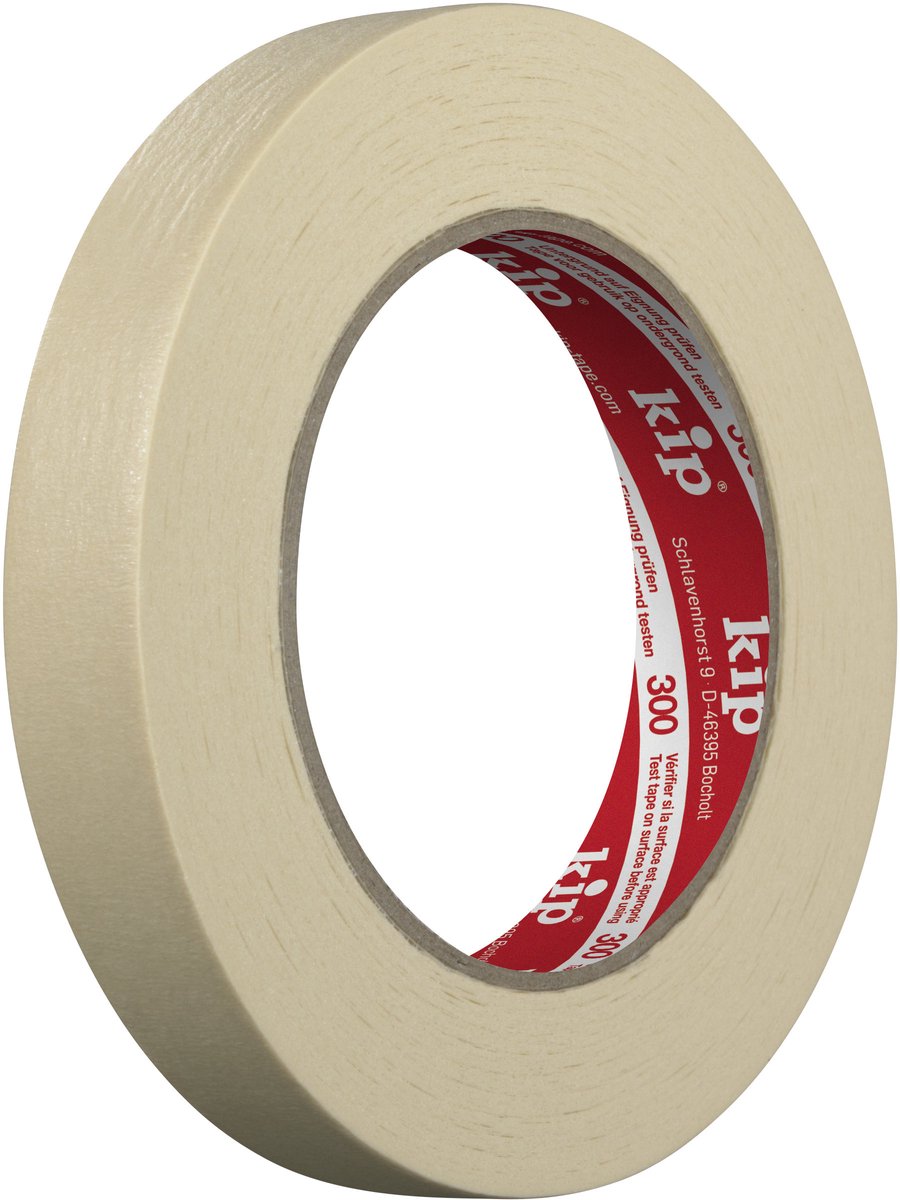 Kip masking-tec schilderstape 18 mm - 300 crêpe