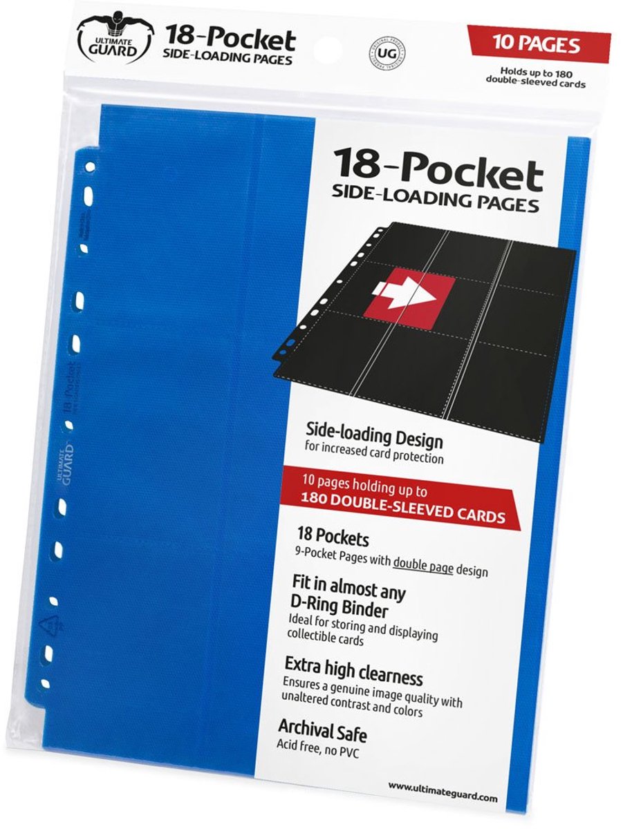Ultimate Guard 18-pocket pages side-loading (10) - blue