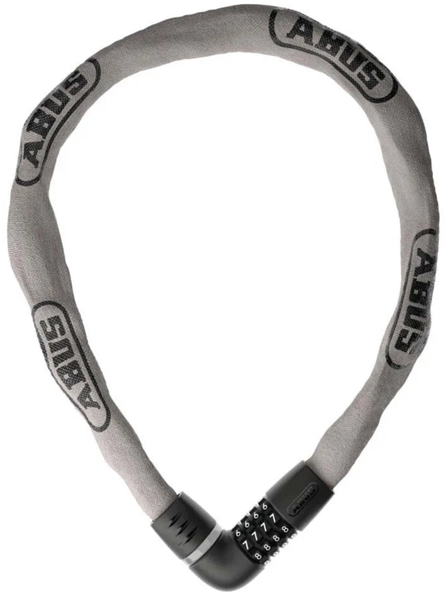 ABUS Fietsslot kettingslot - tresor 6807c - security level 7 - grijs - 110 cm - geschikt voor elektrische fietsen en stadsfietsen