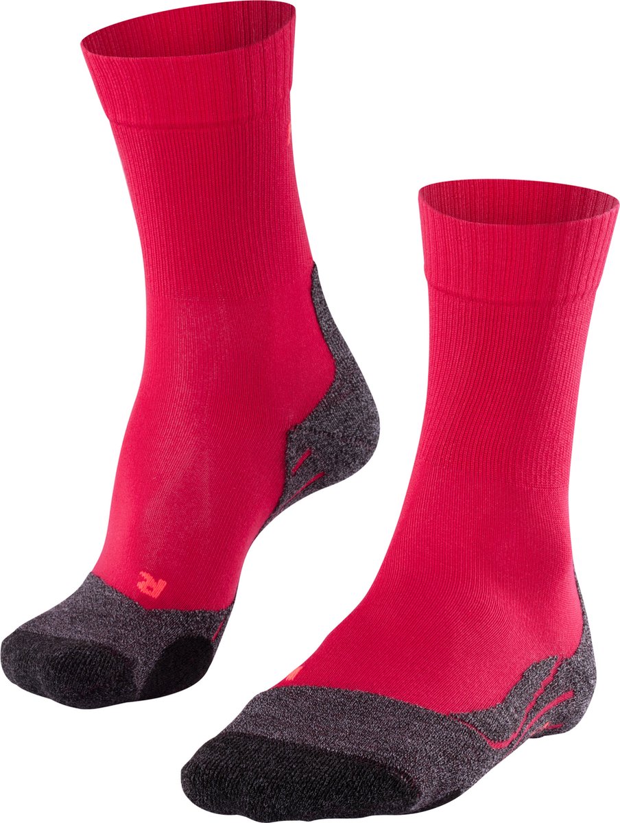 FALKE tk2 cool anti-blaar dik lyocell functioneel materiaal wandelsokken dames rood - maat 39-40