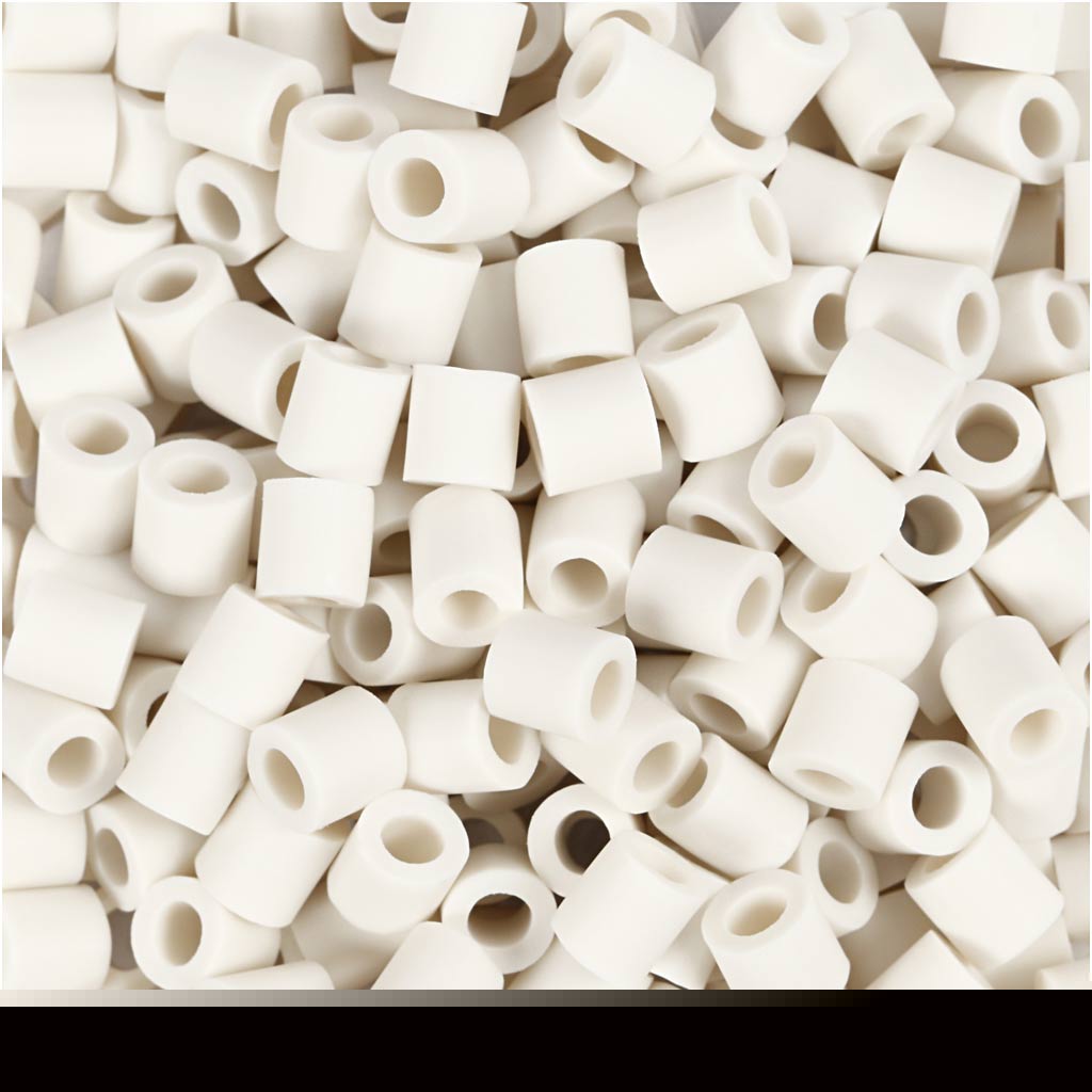 Creativ Company Https: www.cchobby.nl biobeads-van-nabbi-afm-5x5-mm-gatgrootte-2-5-mm-medium-wit-1000-stuk-1-doos