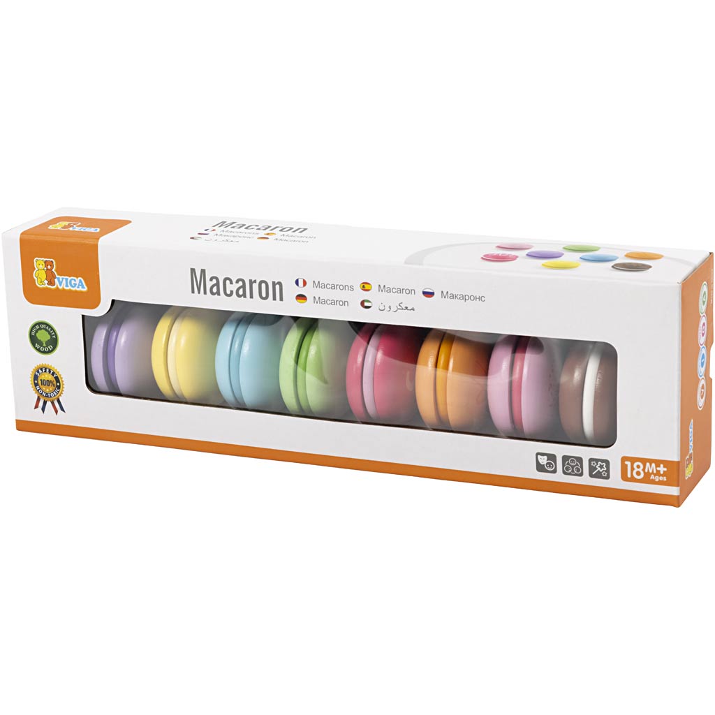 Vigatoys Https: www.cchobby.nl viga-houten-macarons-afm-4-5-cm-8-stuk-1-doos