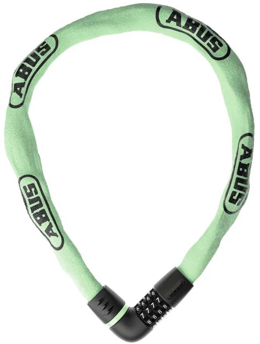 ABUS Fietsslot kettingslot - tresor 6807c - security level 7 - groen - 110 cm - geschikt voor elektrische fietsen en stadsfietsen