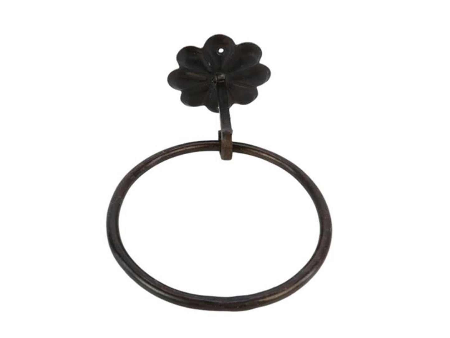 HBX Natural Living Hanger ring kabala metaal d15cm zwart