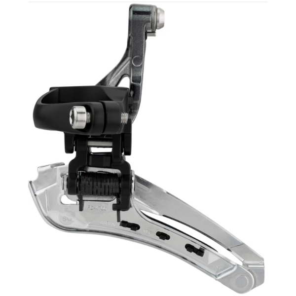 SHIMANO Voorderailleur 2 x 10 speed tiagra fd-4700 ø28,6 - ø31,8 mm klem down-pull 61-66° - 46-53t - zwart zilver
