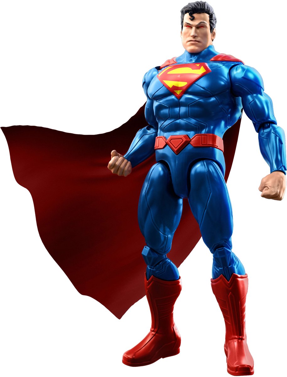 Mattel Dc premier superman figuur - 16,5 cm met actie, lichten en 10 geluiden