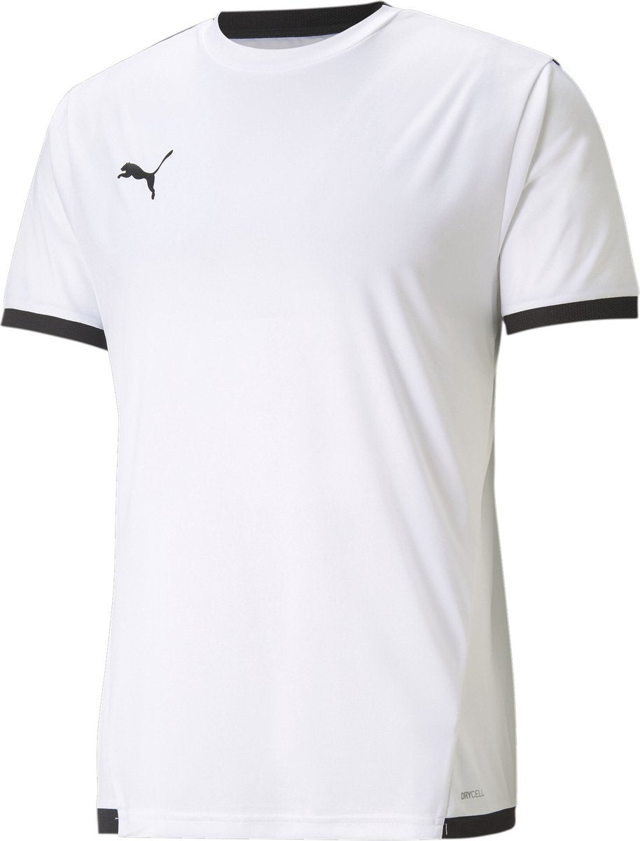 PUMA teamliga jersey heren sportshirt - white- black
