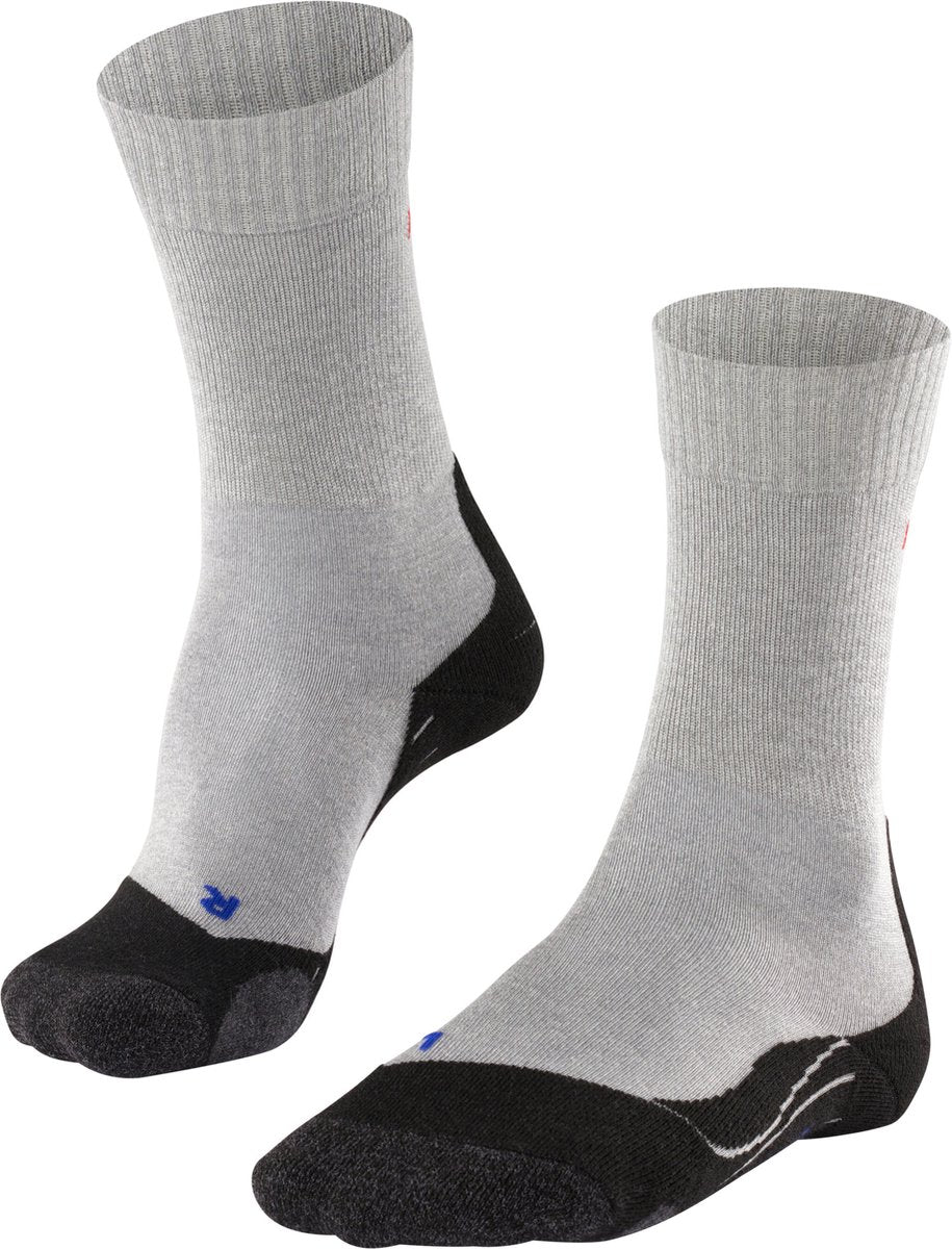 FALKE tk2 cool anti-blaar dik lyocell functioneel materiaal wandelsokken heren grijs - maat 39-41