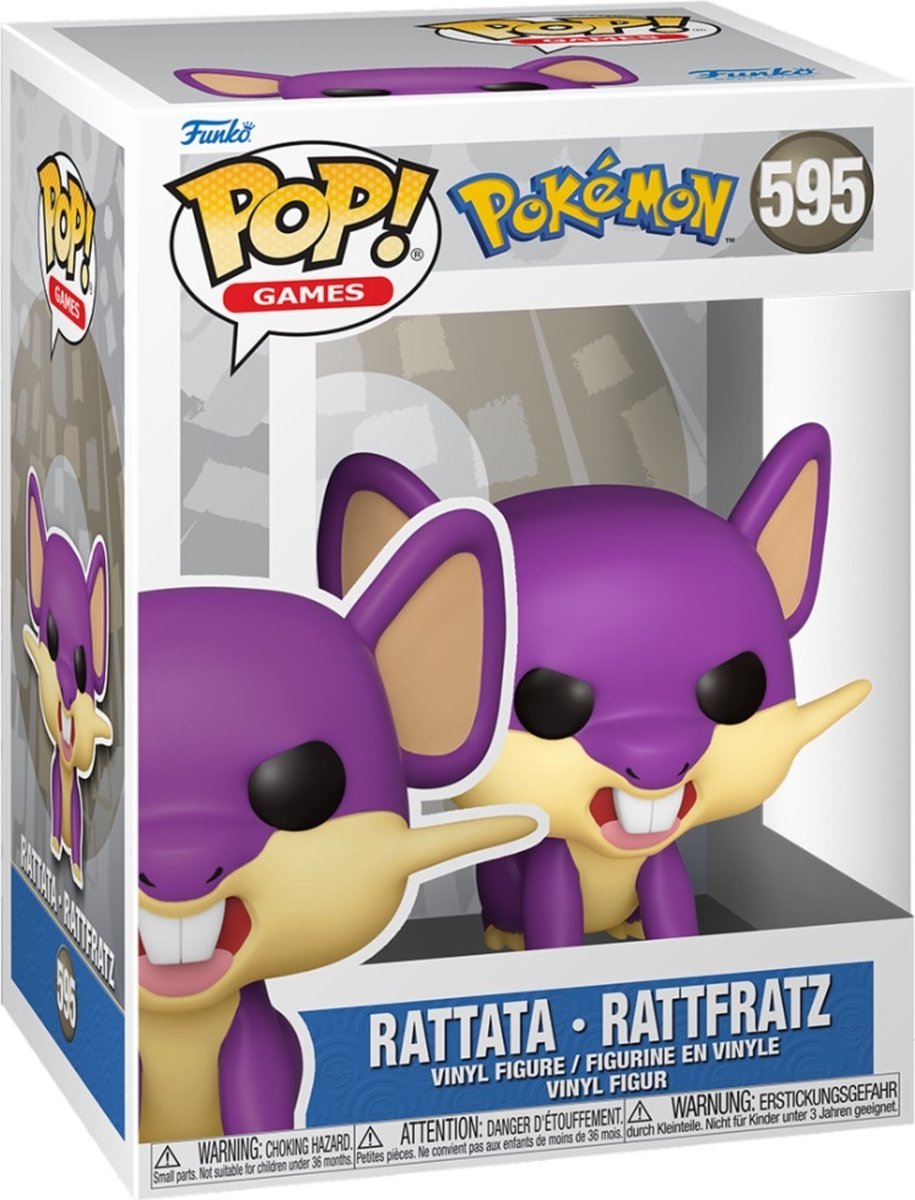 Funko Pop games: pokémon rattata - pop #595