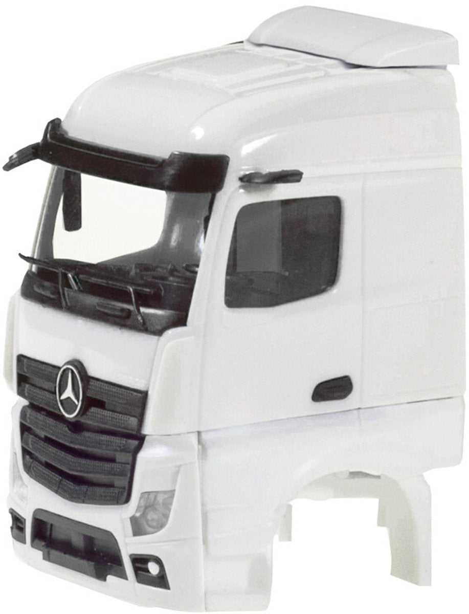 Herpa Mercedes benz actros s. 2.5 + zijventilatie, wit (2 st.)