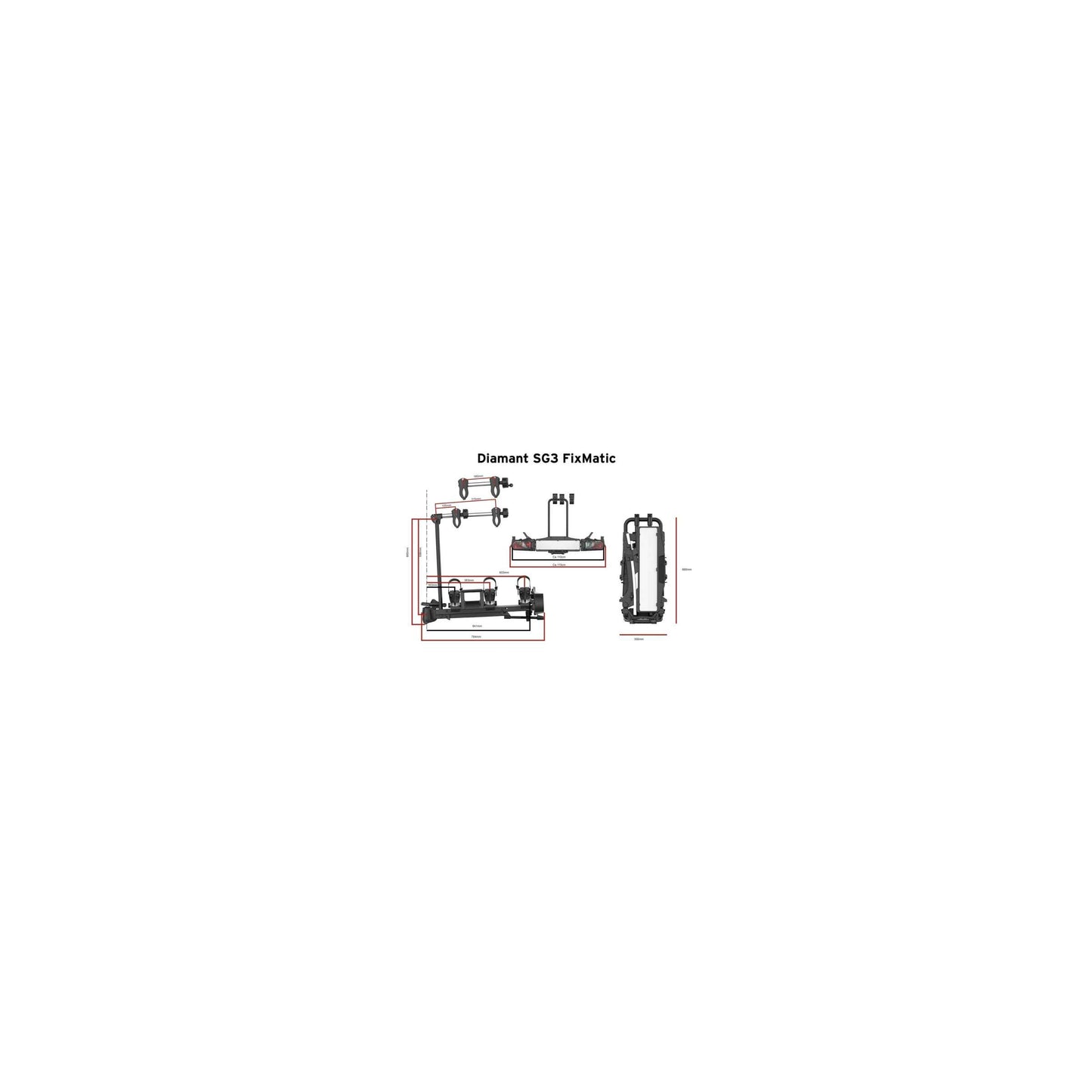Pro-User fietsendrager diamant sg3 fixmatic
