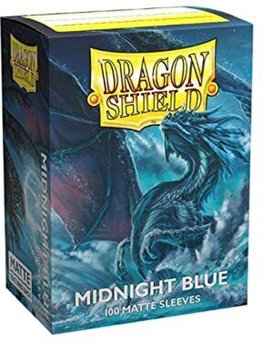 Dragonshield 100 box sleeves matte midnight blue