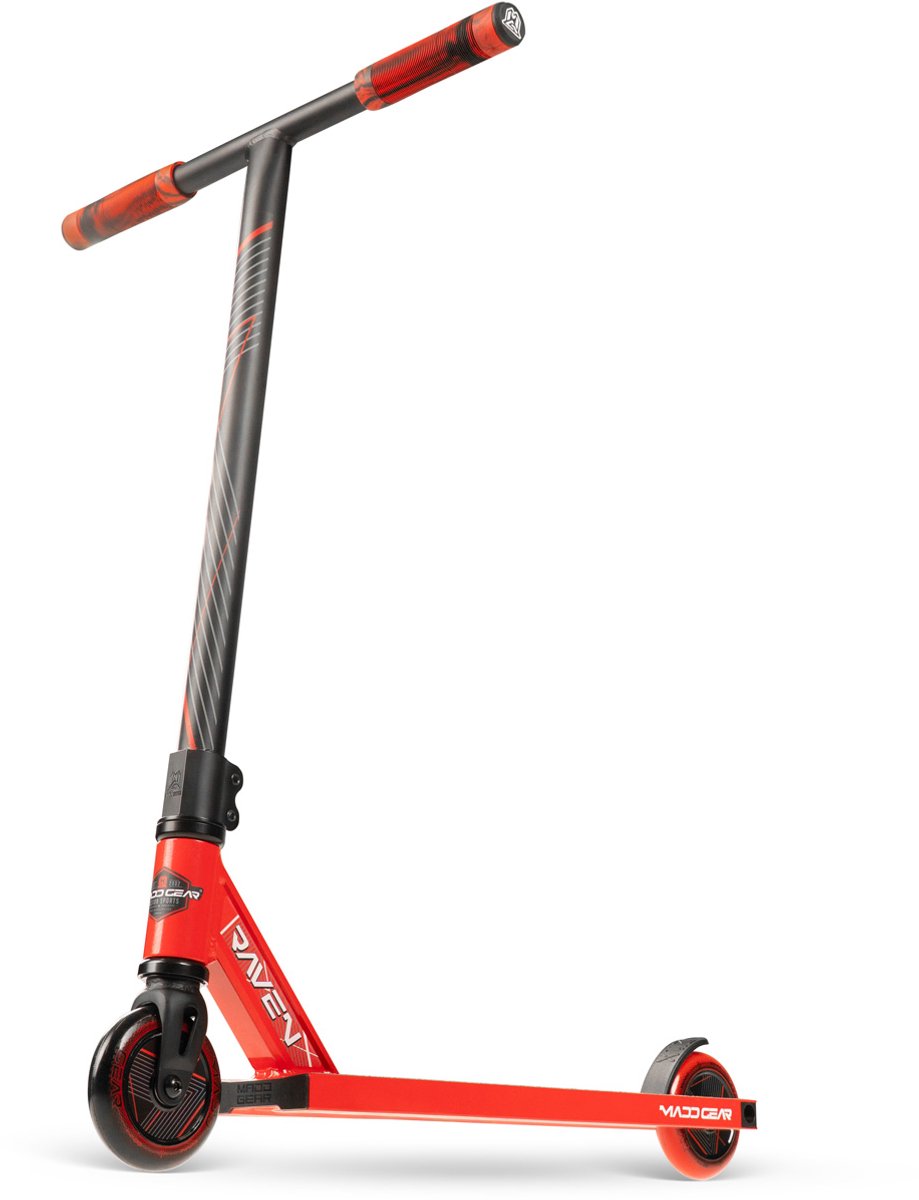 Madd Gear Stuntstep - mg1 rood - vanaf 5 jaar of 110 cm - ultralicht pro deck - 100mm wielen - perfect voor de beginner
