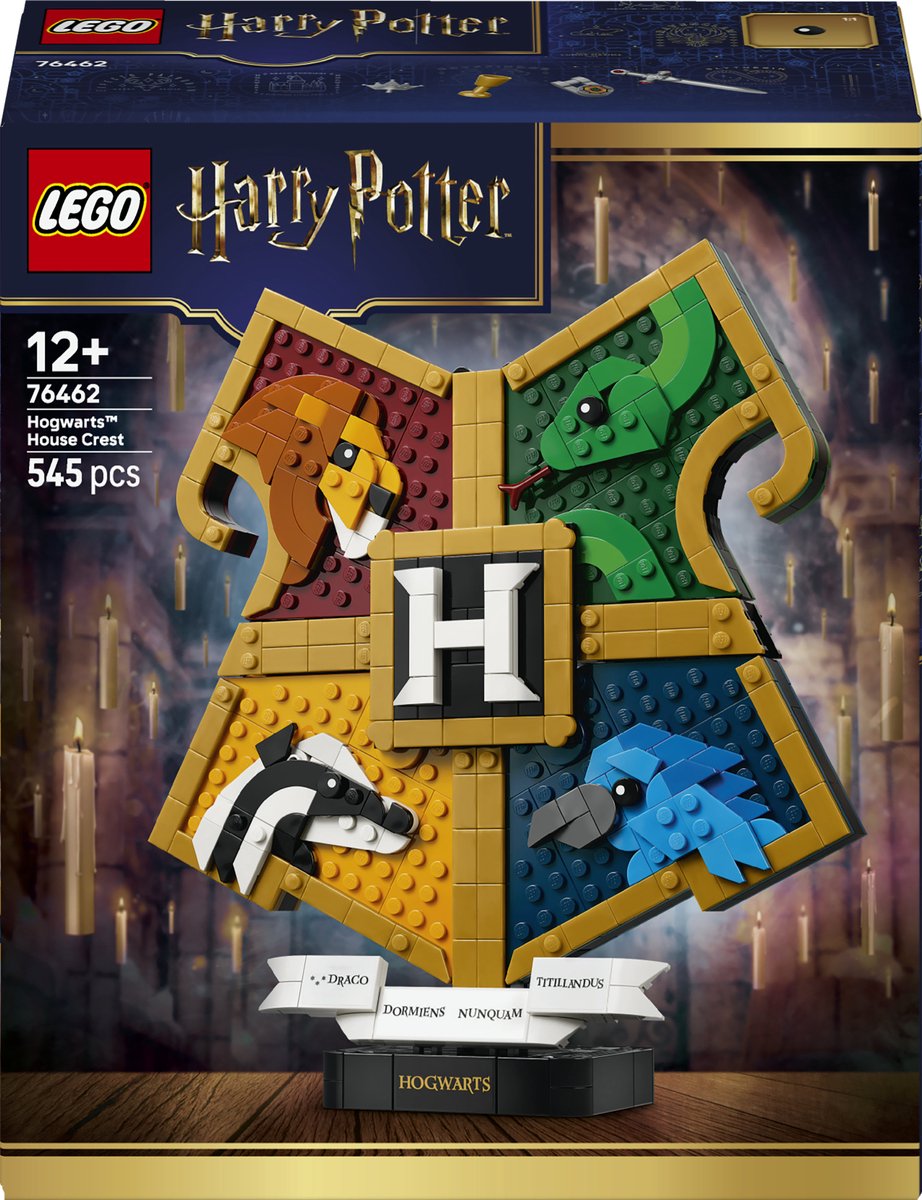 LEGO harry potter zweinstein afdelingswapen bouwbaar speelgoed voor kinderen 76462