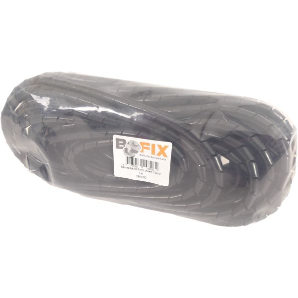 Bofix Kabel framebeschermer spiraal - 8mm 10meter - zwart