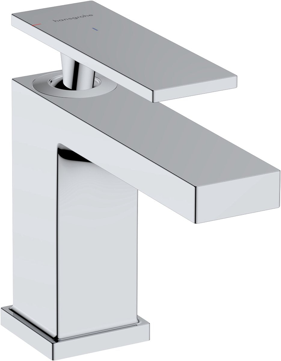 Hansgrohe tecturis e - wastafelkraan - ééngreeps bediening - coolstart energiebesparend - zonder waste - 80mm maat - chroom