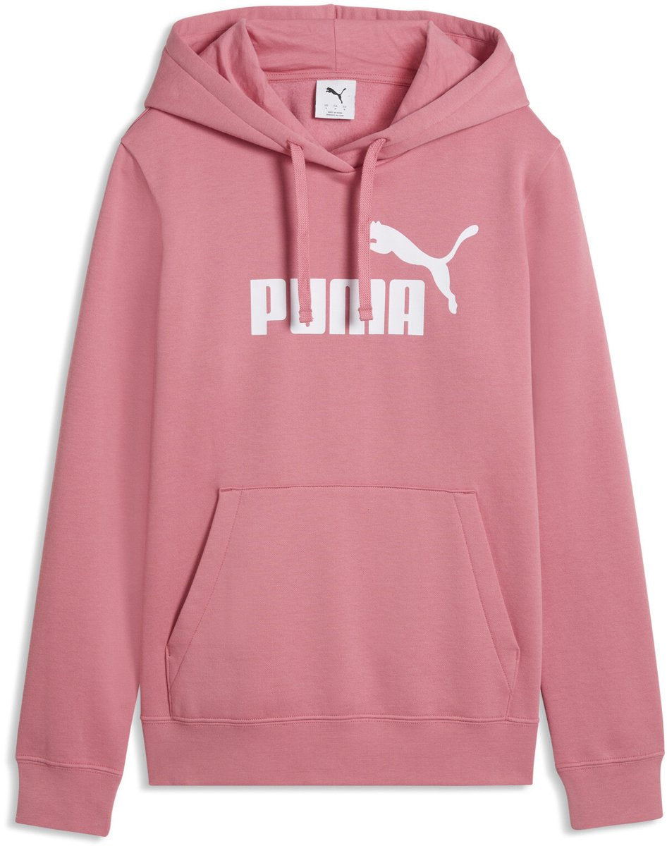 PUMA ess no. 1 logo hoodie fl (s) dames trui - wild pink