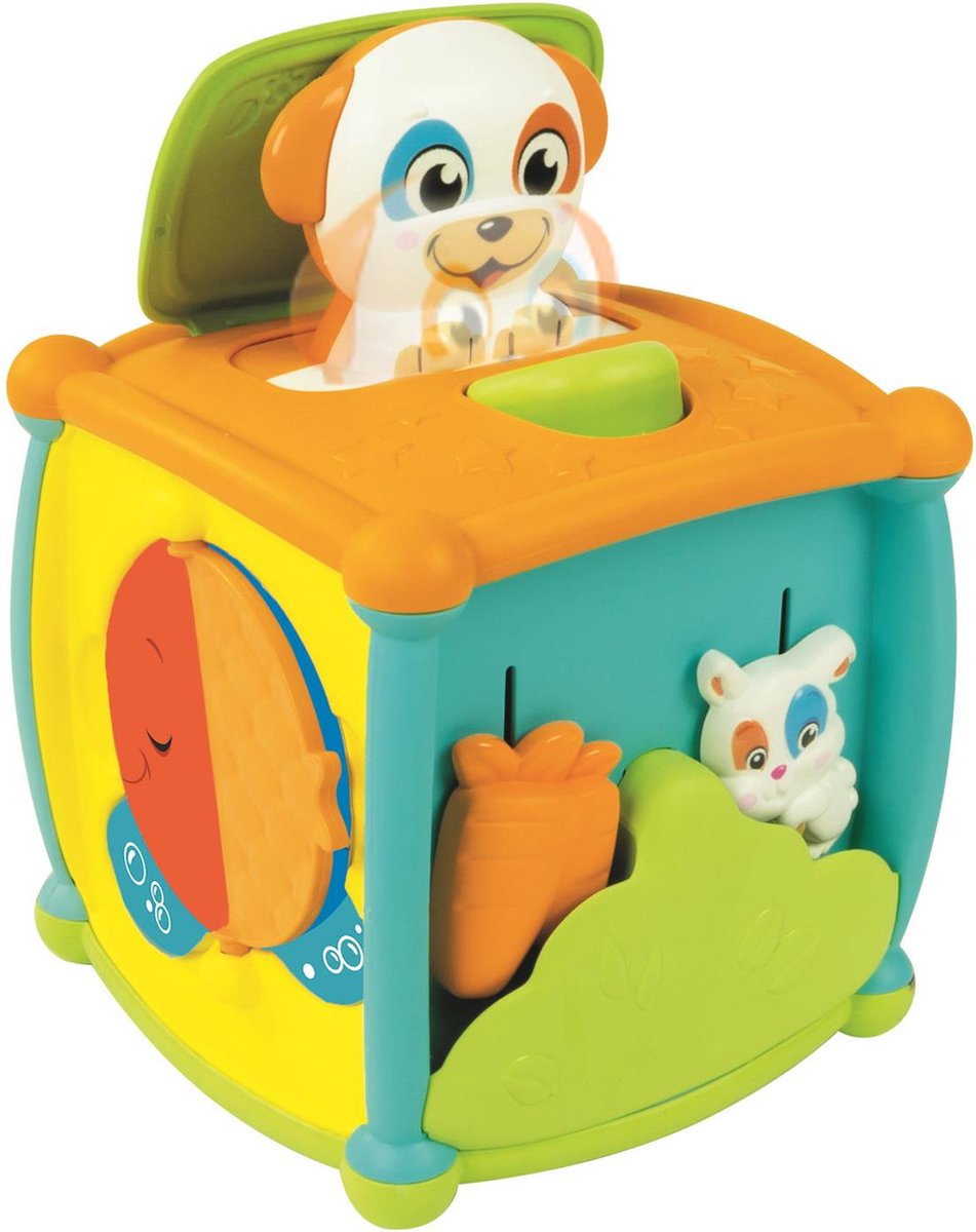 Clementoni Baby - kiekeboe activiteiten kubus - speelkubus - interactief speelgoed - 1 tot 3 jaar