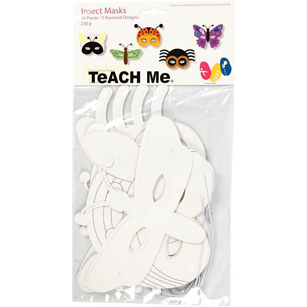 Creotime Https: www.cchobby.nl insectenmaskers-h-14-17-cm-b-19-5-23-cm-230-gr-wit-16-stuk-1-doos