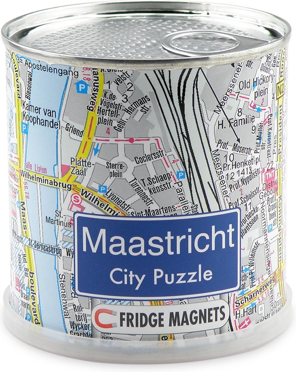 City Puzzle maastricht - puzzel - magnetisch - 100 puzzelstukjes