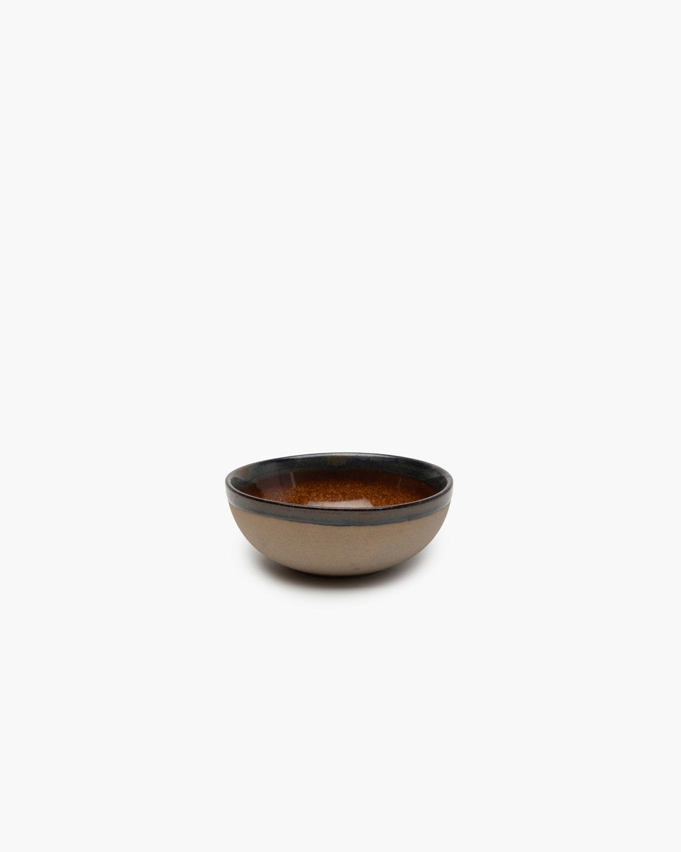 SURFACE BY SERGIO HERMAN Serax kom - large - ø13cm x h5cm - grijs en rusty brown - 4 stuks