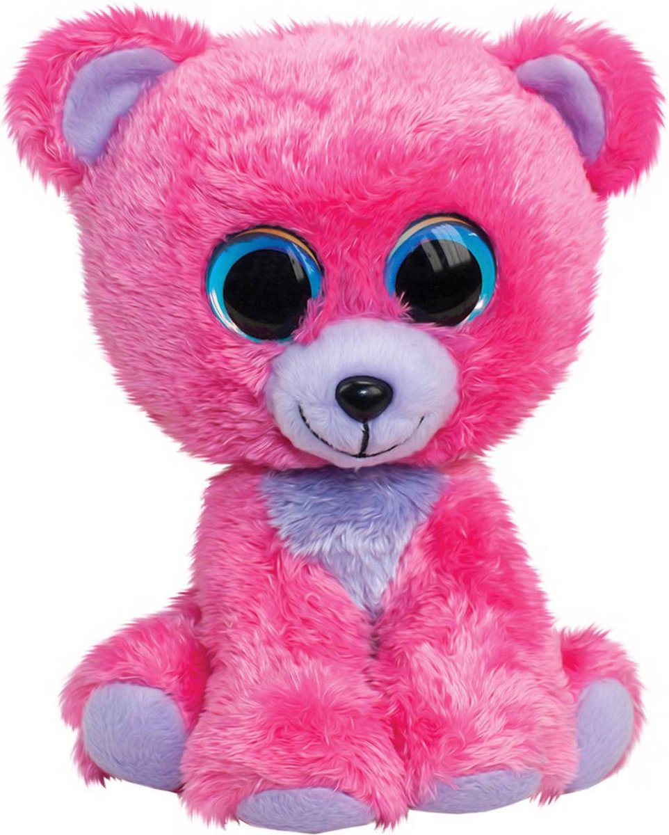 Lumo Stars knuffel - beer raspberry, 15cm