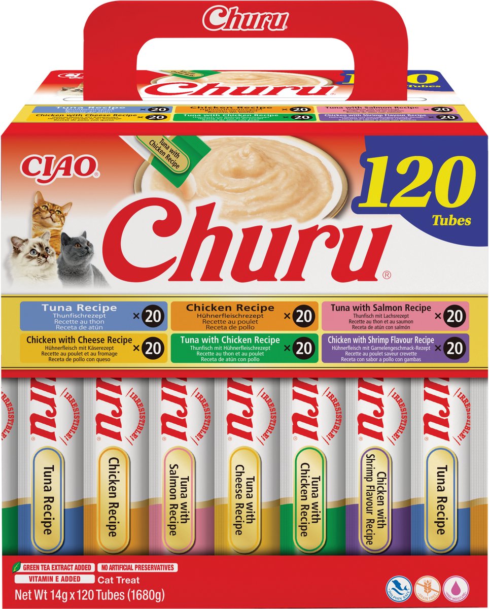 Inaba Ciao churu kat multipack tonijn en kip - 120 stuks