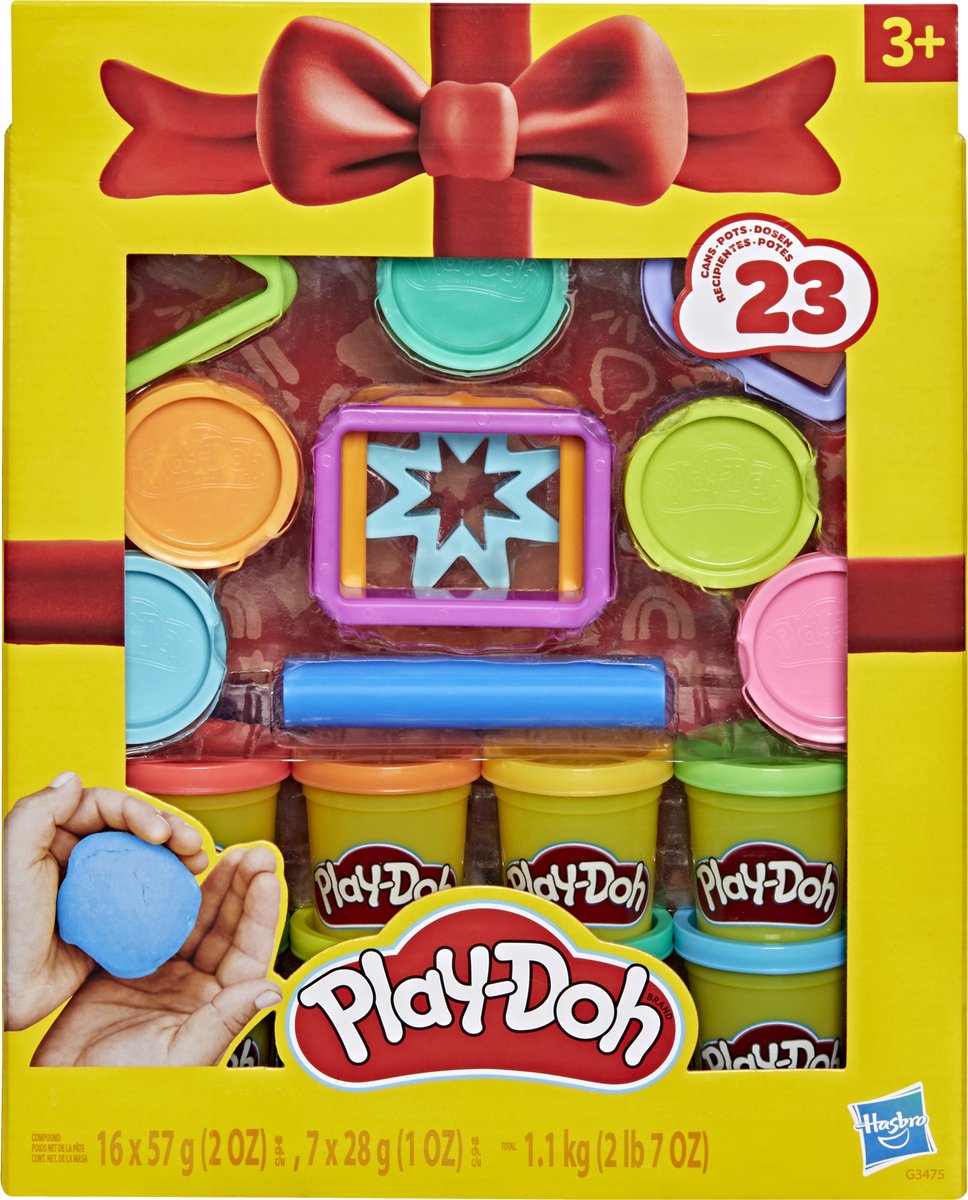 Play-Doh cadeauset, 23 potjes en 8 stuks gereedschap