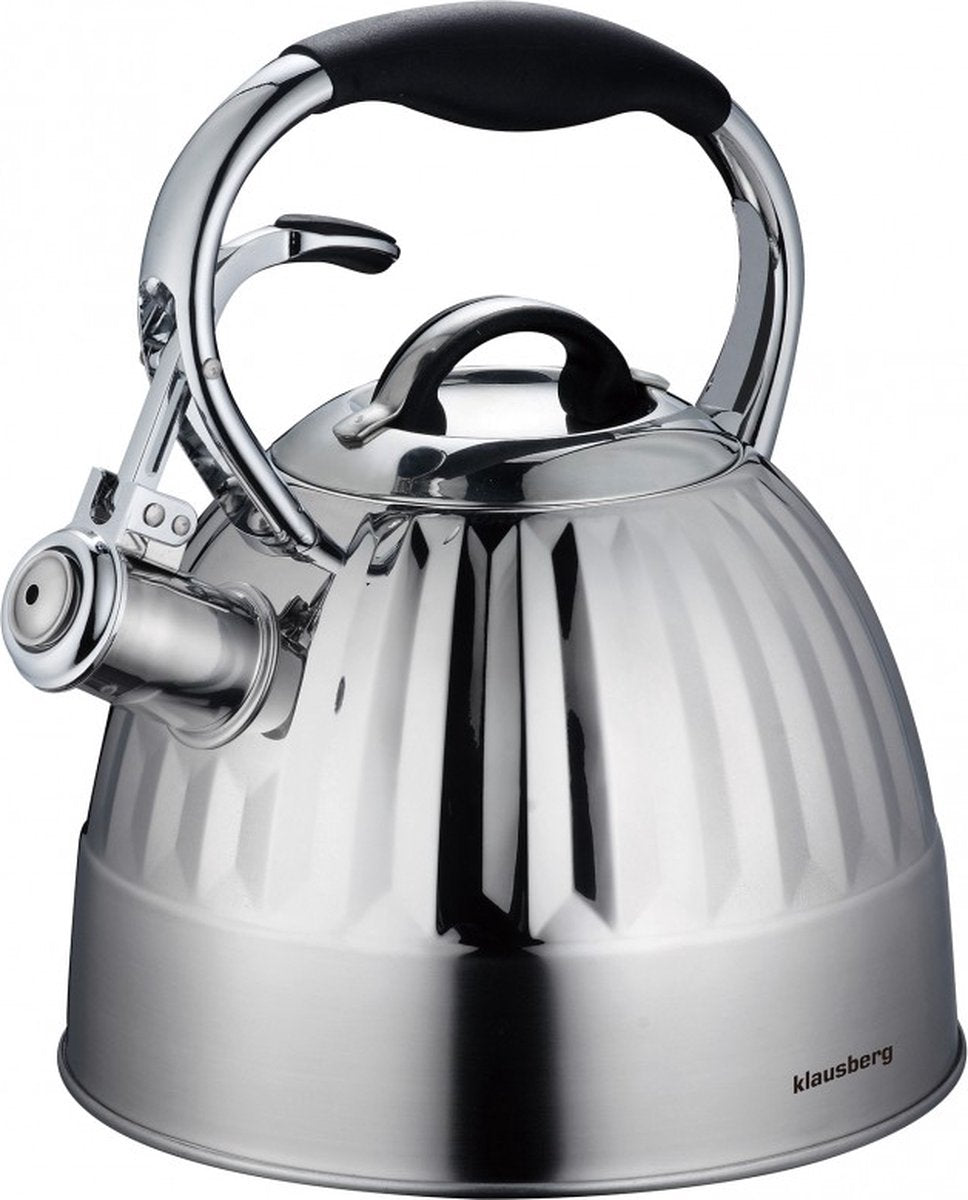 KLAUSBERG 7479 fluitketel - 3l - rvs - alle warmtebronnen