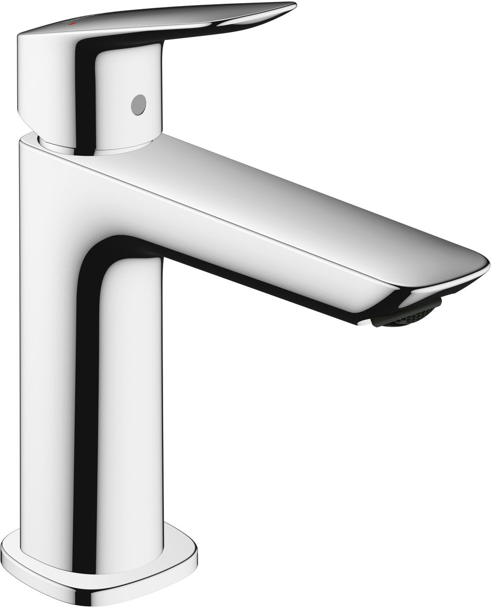 Hansgrohe logis fine - wastafelmengkraan - ééngreeps bediening - met afvoerplug - 100mm - chroom