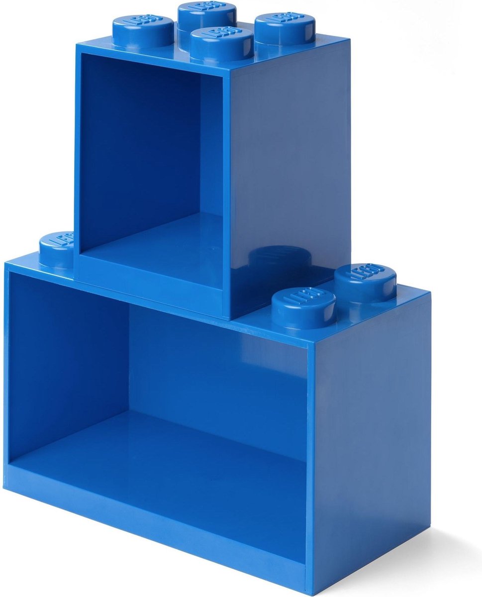 LEGO - iconic wandschap brick 4 en 8 - polypropyleen - blauw