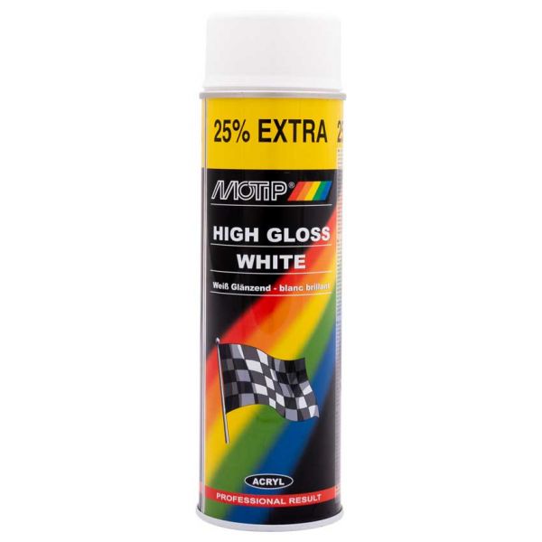 Wit glans, bus 500 ml. Motip