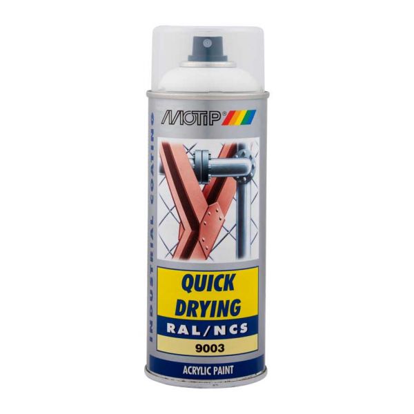 Motip Industrial ral9003 400ml.