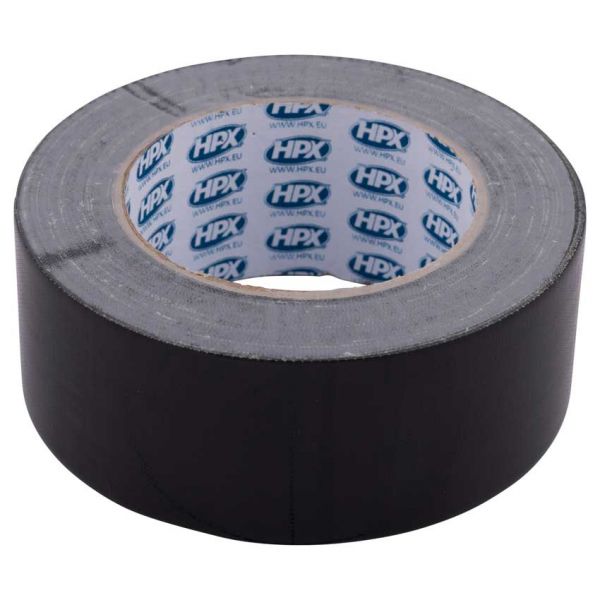 HPX Producten duct tape reparatietape zwart 48mm x 25m