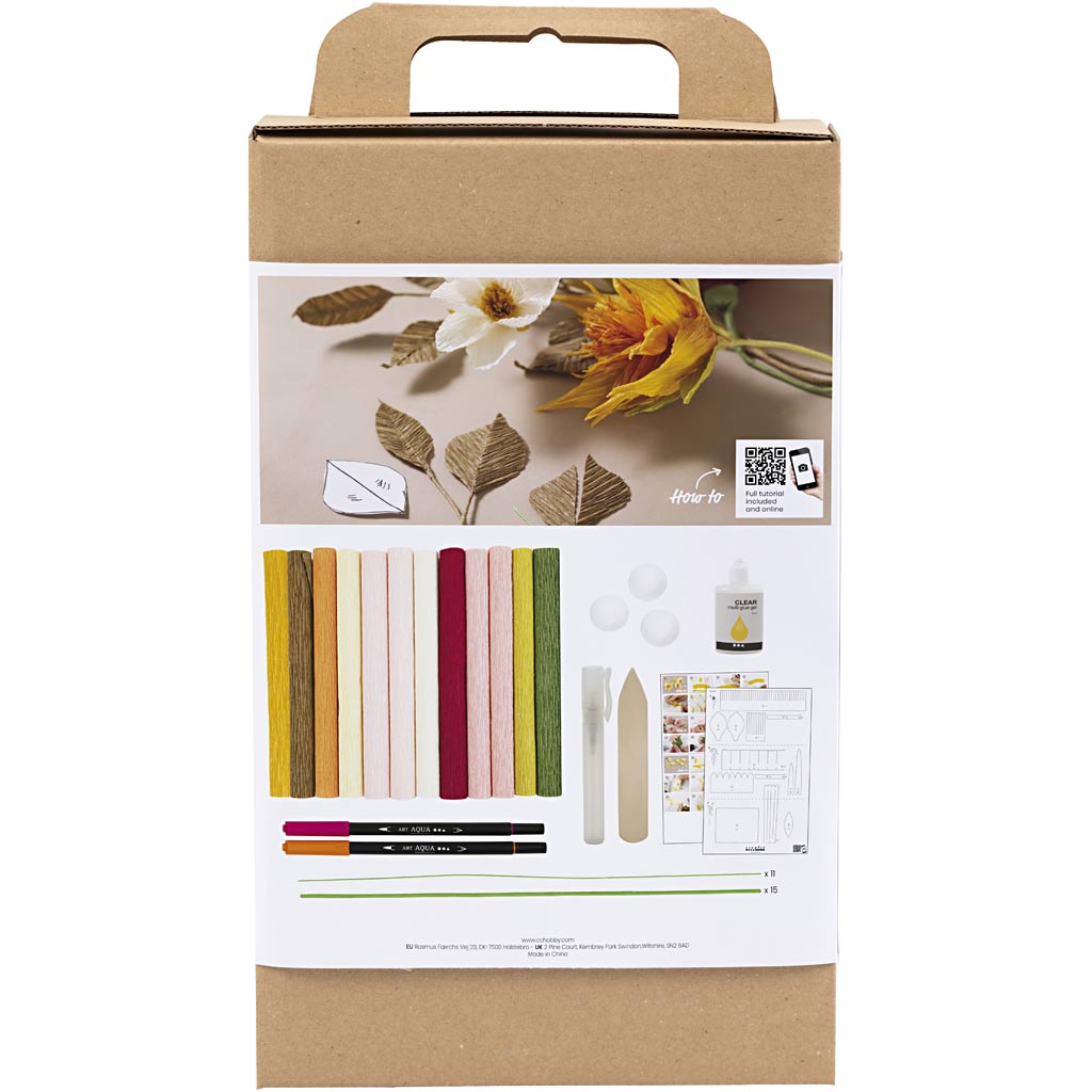Creativ Company Https: www.cchobby.nl hobbyset-crepepapier-boeket-crepe-verhouding-180-1-doos