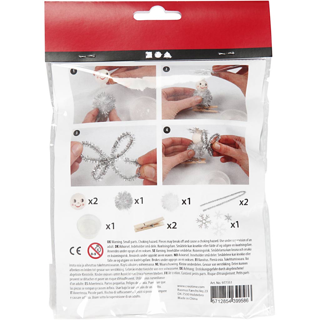 Creativ Company Https: www.cchobby.nl creative-mini-kit-engelen-op-houten-knijpers-1-doos