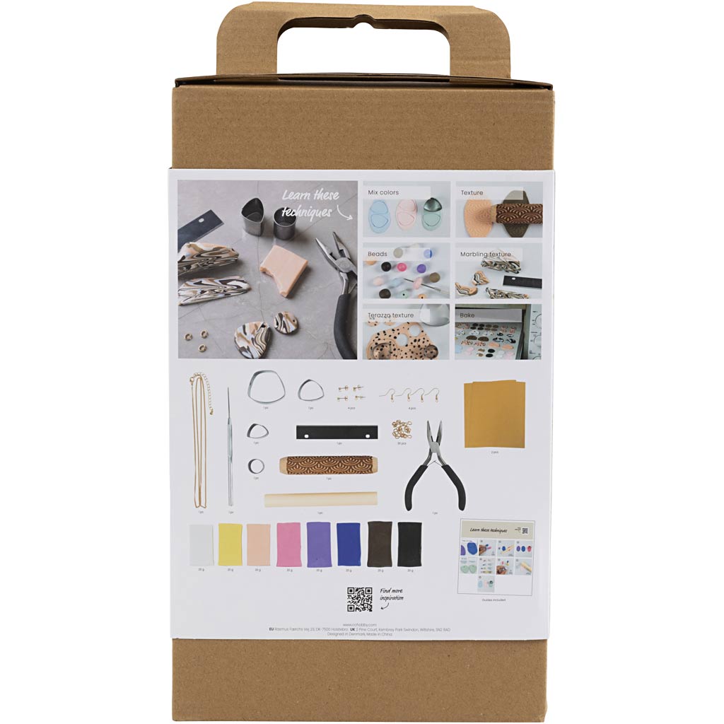 Creativ Company Https: www.cchobby.nl starter-hobbyset-sieraden-klei-sieraden-diverse-kleuren-1-doos