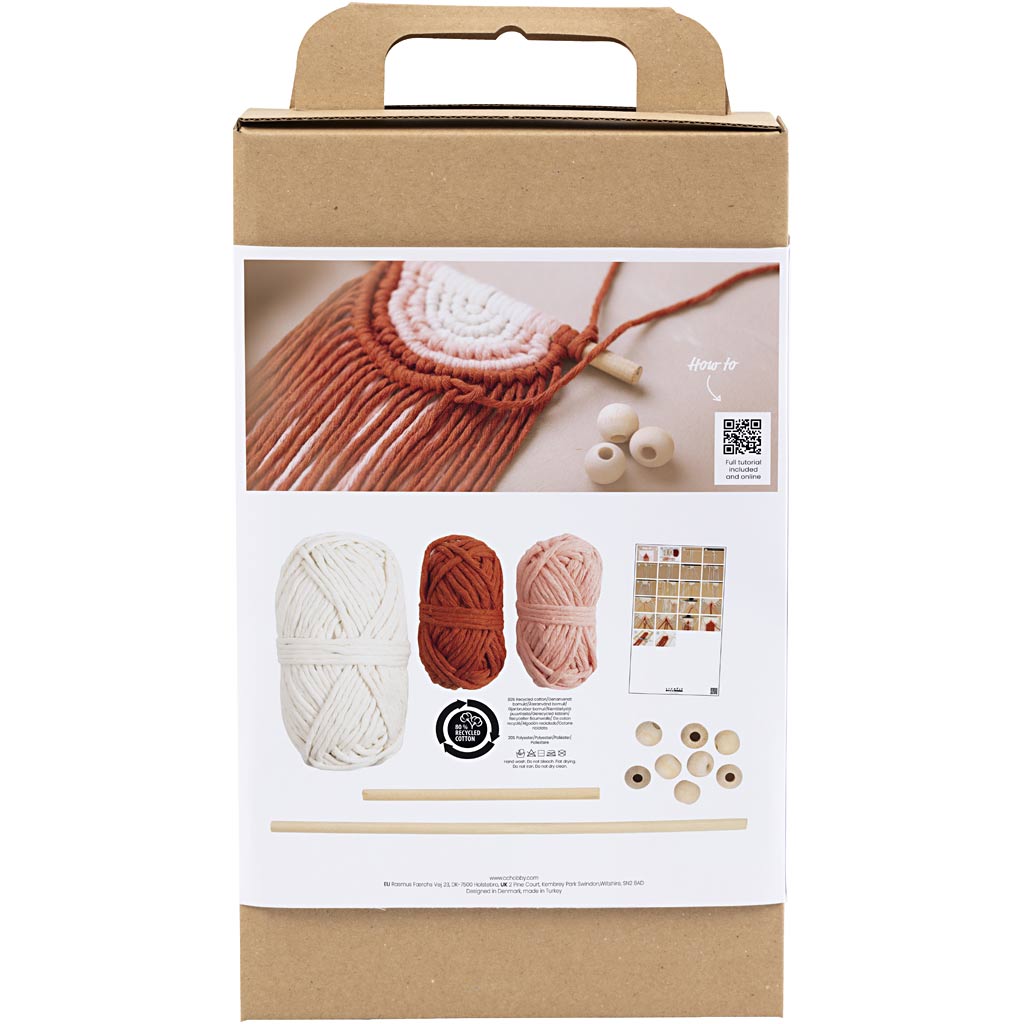 Creativ Company Https: www.cchobby.nl hobbyset-macrame-wanddecoratie-1-doos